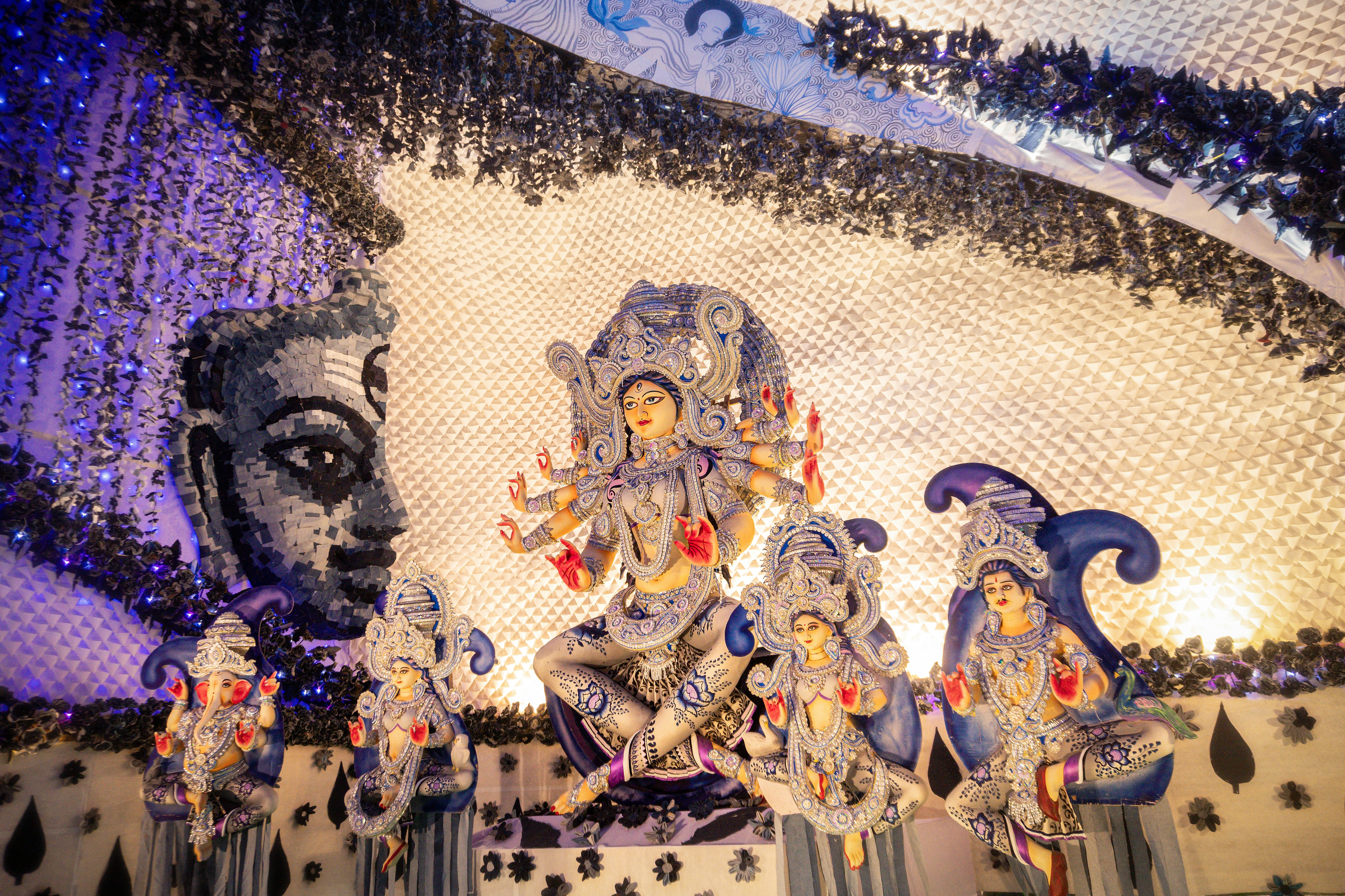 Durga Puja pandal idol, Kolkata